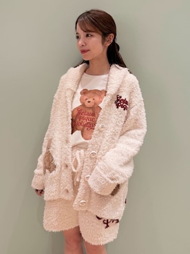 「アイテム（ルームウェア）」を使った、gelato piqueさん（レディース・156cm）の秋コーディネート