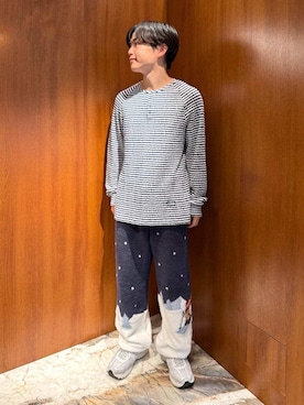 「アイテム（ルームウェア/パジャマ）」を使った、gelato piqueさん（メンズ・163cm）の秋コーディネート