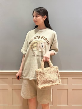 「アイテム（ルームウェア）」を使った、gelato piqueさん（レディース・161cm）の夏コーディネート