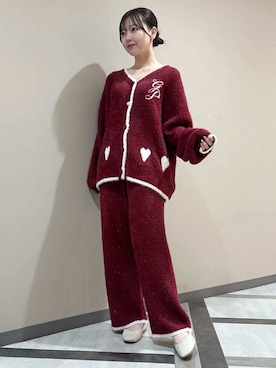 「アイテム（ルームウェア）」を使った、gelato piqueさん（レディース・158cm）の秋コーディネート