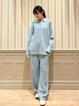 「アイテム（ルームウェア）」を使った、gelato piqueさん（レディース・160cm）の秋コーディネート