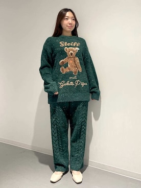 「アイテム（ルームウェア）」を使った、gelato piqueさん（レディース・162cm）の冬コーディネート