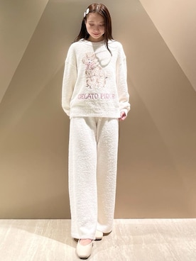 「アイテム（ルームウェア/パジャマ）」を使った、gelato piqueさん（レディース・150cm）の冬コーディネート