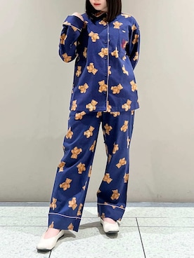 「アイテム（ルームウェア/パジャマ）」を使った、gelato piqueさん（レディース・153cm）の秋コーディネート