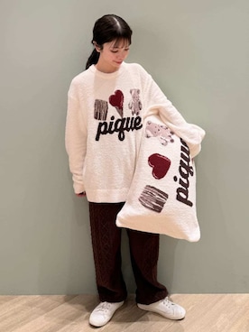 「アイテム（寝具）」を使った、gelato piqueさん（レディース・156cm）の冬コーディネート