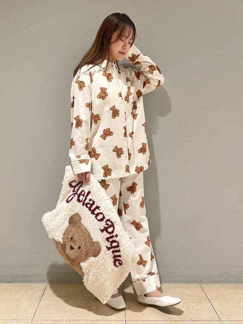 Sleep】【HOLIDAY】 スノーベア ジャガードピローケース（寝具