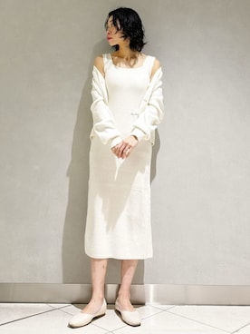 「アイテム（ルームウェア）」を使った、gelato piqueさん（レディース・168cm）の冬コーディネート