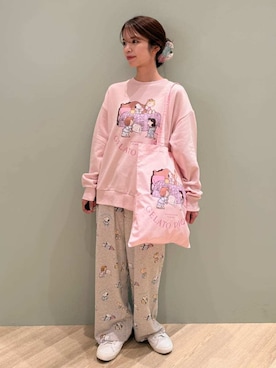 「アイテム（ルームウェア）」を使った、gelato piqueさん（レディース・156cm）の秋コーディネート