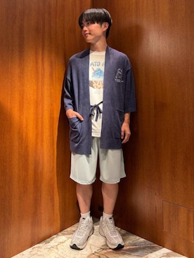 「アイテム（ルームウェア/パジャマ）」を使った、gelato piqueさん（メンズ・163cm）の夏コーディネート