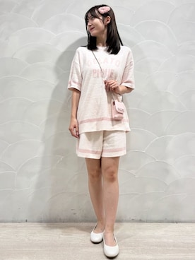 「アイテム（ルームウェア）」を使った、gelato piqueさん（レディース・154cm）の夏コーディネート
