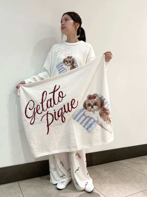 すいか【新品】gelato pique ジェラートピケ ブランケット シーズージャガードブランケット（ブランケット）｜gelato pique
