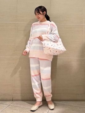 「アイテム（ルームウェア/パジャマ）」を使った、gelato piqueさん（レディース・158cm）の秋コーディネート