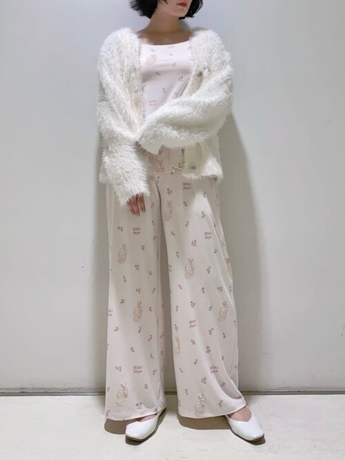 フラワーキャット柄カップインプルオーバー（ルームウェア/パジャマ
