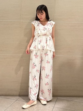 「アイテム（ルームウェア）」を使った、gelato piqueさん（レディース・158cm）の夏コーディネート