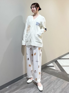 「アイテム（ルームウェア/パジャマ）」を使った、gelato piqueさん（レディース・158cm）の冬コーディネート