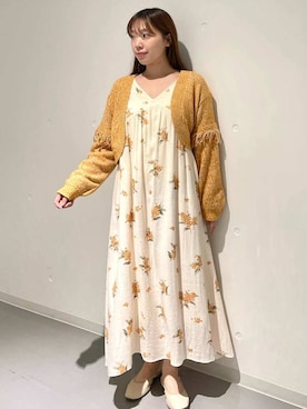 「アイテム（ルームウェア、オレンジ系）」を使った、gelato piqueさん（レディース・164cm）の秋コーディネート