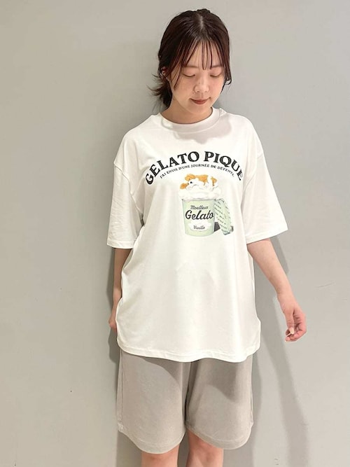 HOMME】【接触冷感】レーヨンスリーピングドッグワンポイントT