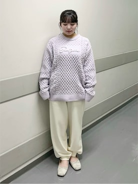 「アイテム（ルームウェア）」を使った、gelato piqueさん（レディース・155cm）の秋コーディネート