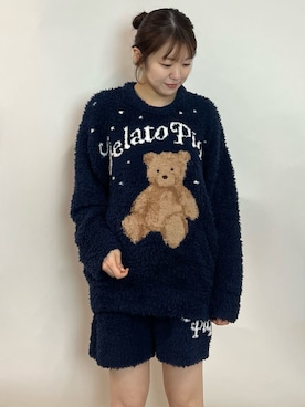 「クリスマス」｜「アイテム（ルームウェア/パジャマ）」を使った、gelato piqueさん（レディース・158cm）の秋コーディネート