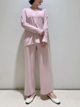 「アイテム（ルームウェア/パジャマ）」を使った、gelato piqueさん（レディース・155cm）の秋コーディネート