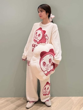 「アイテム（ルームウェア/パジャマ）」を使った、gelato piqueさん（レディース・156cm）の冬コーディネート