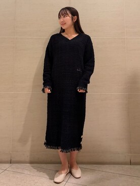 「アイテム（ルームウェア/パジャマ、ブラック系）」を使った、gelato piqueさん（レディース・158cm）の秋コーディネート