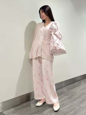「アイテム（マタニティウェア/グッズ、ピンク系）」を使った、gelato piqueさん（レディース・158cm）の春コーディネート
