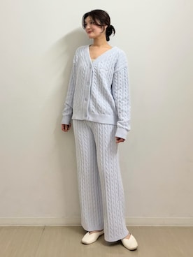 「アイテム（ルームウェア/パジャマ）」を使った、gelato piqueさん（レディース・164cm）の冬コーディネート