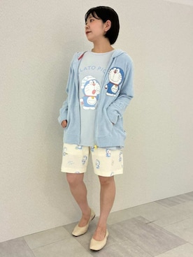 「アイテム（ルームウェア）」を使った、gelato piqueさん（レディース・153cm）の夏コーディネート