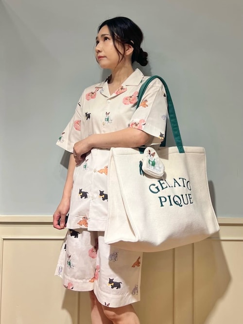 セール】【UNISEX】SUMMER DOG総柄ハーフパンツ（ルームウェア