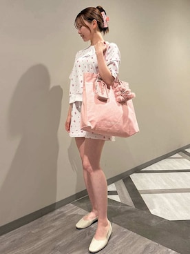 「ショートパンツ」｜「アイテム（財布/小物）」を使った、gelato piqueさん（レディース・158cm）の夏コーディネート