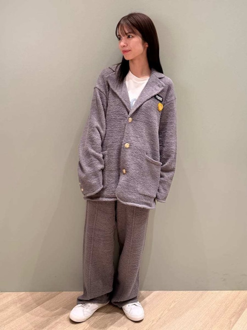 セール】【HOMME】パウダーニットジャケット（ルームウェア/パジャマ