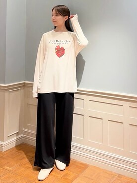 「アイテム（ルームウェア、ブラック系）」を使った、gelato piqueさん（レディース・161cm）の秋コーディネート