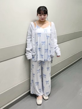 「アイテム（ルームウェア）」を使った、gelato piqueさん（レディース・155cm）の秋コーディネート