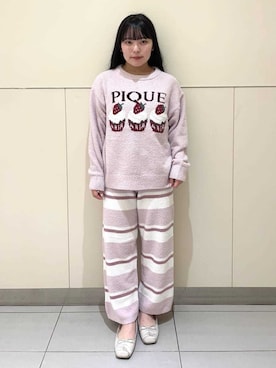 「アイテム（ルームウェア）」を使った、gelato piqueさん（レディース・155cm）の秋コーディネート