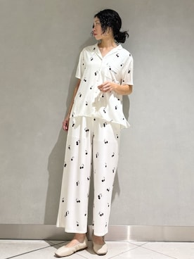 「アイテム（ルームウェア/パジャマ）」を使った、gelato piqueさん（レディース・168cm）の夏コーディネート
