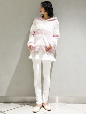 「アイテム（ルームウェア/パジャマ）」を使った、gelato piqueさん（レディース・168cm）の冬コーディネート