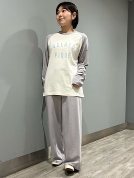 「アイテム（ルームウェア）」を使った、gelato piqueさん（レディース・153cm）の秋コーディネート