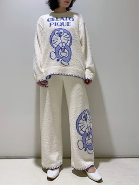 「アイテム（ルームウェア/パジャマ）」を使った、gelato piqueさん（レディース・155cm）の冬コーディネート