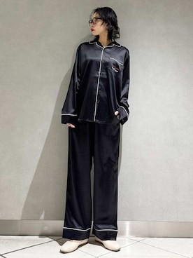 「アイテム（ルームウェア/パジャマ）」を使った、gelato piqueさん（レディース・168cm）の秋コーディネート