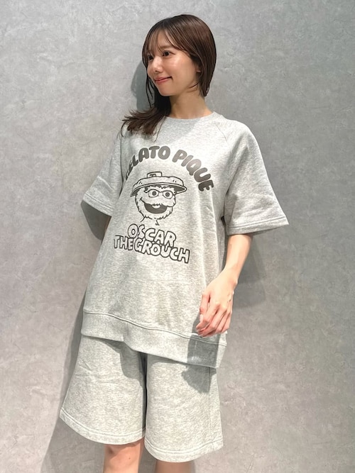 SESAME STREET】【UNISEX】裏毛プルオーバー＆ハーフパンツセット