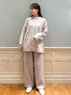 「アイテム（ルームウェア）」を使った、gelato piqueさん（レディース・161cm）の冬コーディネート