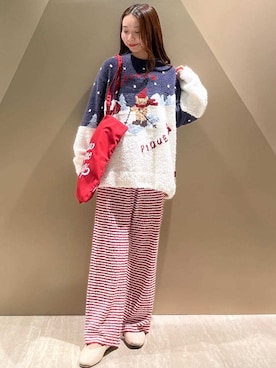 「アイテム（ルームウェア）」を使った、gelato piqueさん（レディース・150cm）の秋コーディネート