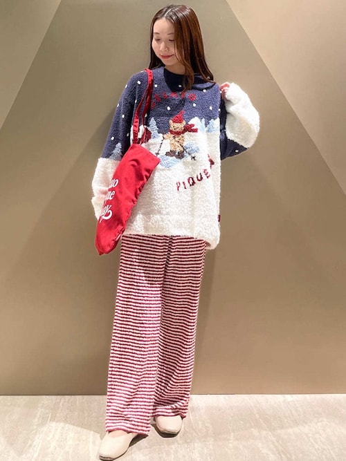 セール】【HOLIDAY】スキーベアジャガードプルオーバー（ルームウェア