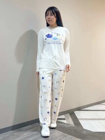 ドラクエ レディース スリーピングモンスターワンポイントロンT ジェラピケ ドラゴンクエスト】【レディース】スリーピングモンスターワン