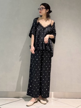 「アイテム（ルームウェア）」を使った、gelato piqueさん（レディース・168cm）の春コーディネート