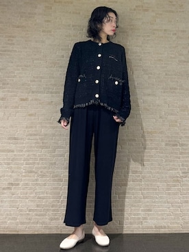 「アイテム（ルームウェア）」を使った、gelato piqueさん（レディース・168cm）の秋コーディネート