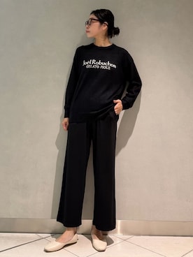 「アイテム（ルームウェア、ブラック系）」を使った、gelato piqueさん（レディース・168cm）の秋コーディネート
