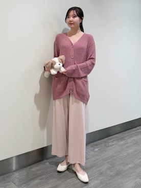 「アイテム（ルームウェア）」を使った、gelato piqueさん（レディース・158cm）の秋コーディネート