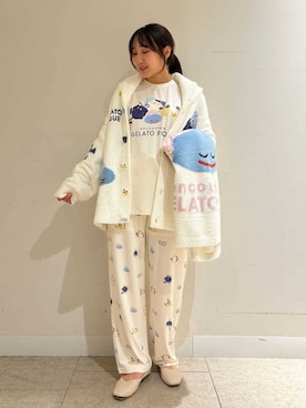 「アイテム（ブランケット）」を使った、gelato piqueさん（レディース・158cm）の秋コーディネート